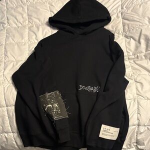 Black Graphic Hoodie